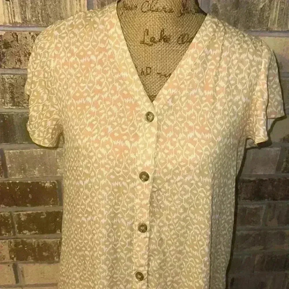 Yellow patterned lightweight mini dress - Picture 4 of 11